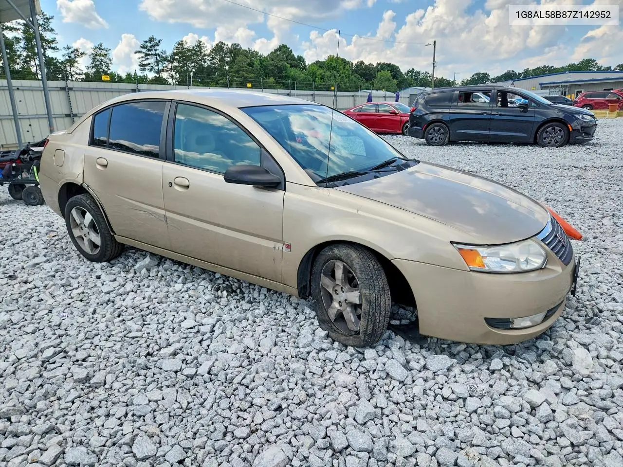 2007 Saturn Ion Level 3 VIN: 1G8AL58B87Z142952 Lot: 59602016