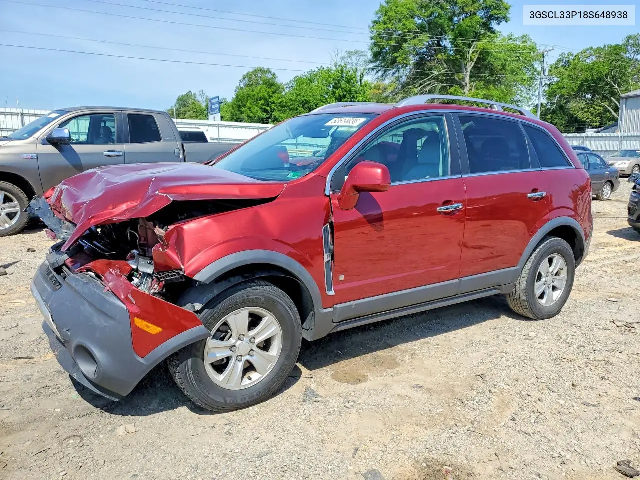 2008 Saturn Vue Xe VIN: 3GSCL33P18S648938 Lot: 52614036