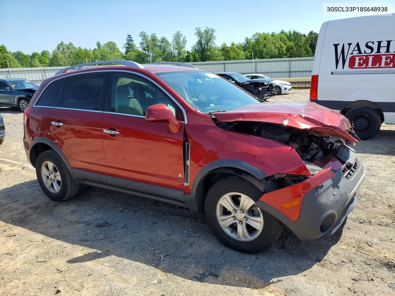 2008 Saturn Vue Xe VIN: 3GSCL33P18S648938 Lot: 52614036
