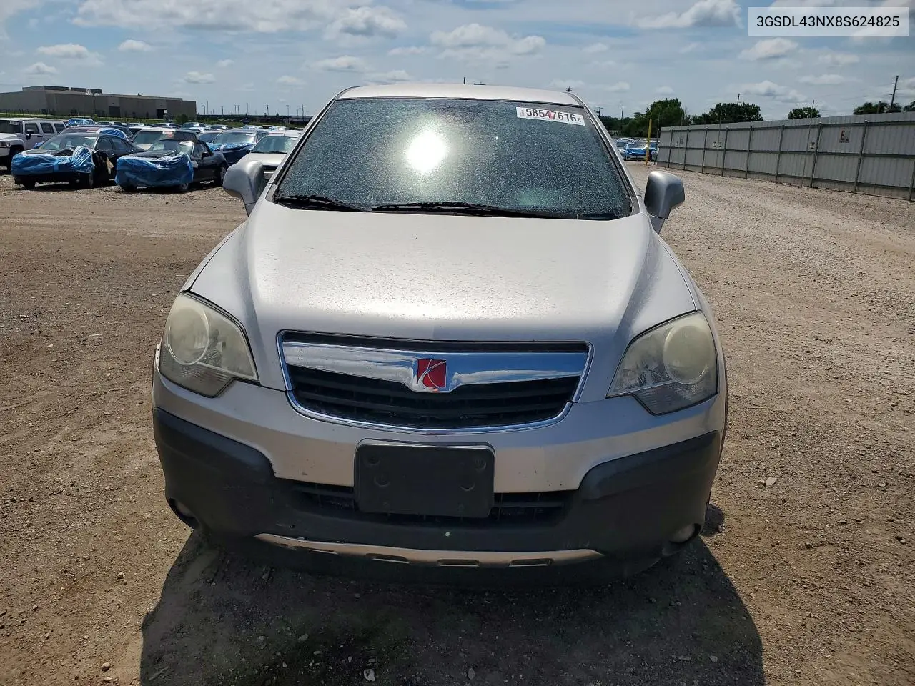 2008 Saturn Vue Xe VIN: 3GSDL43NX8S624825 Lot: 58547616