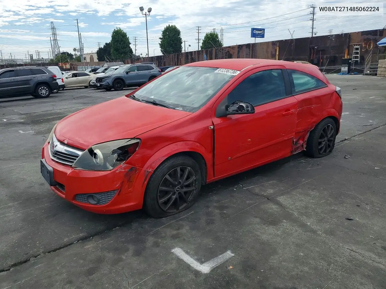 2008 Saturn Astra Xr VIN: W08AT271485062224 Lot: 61236736