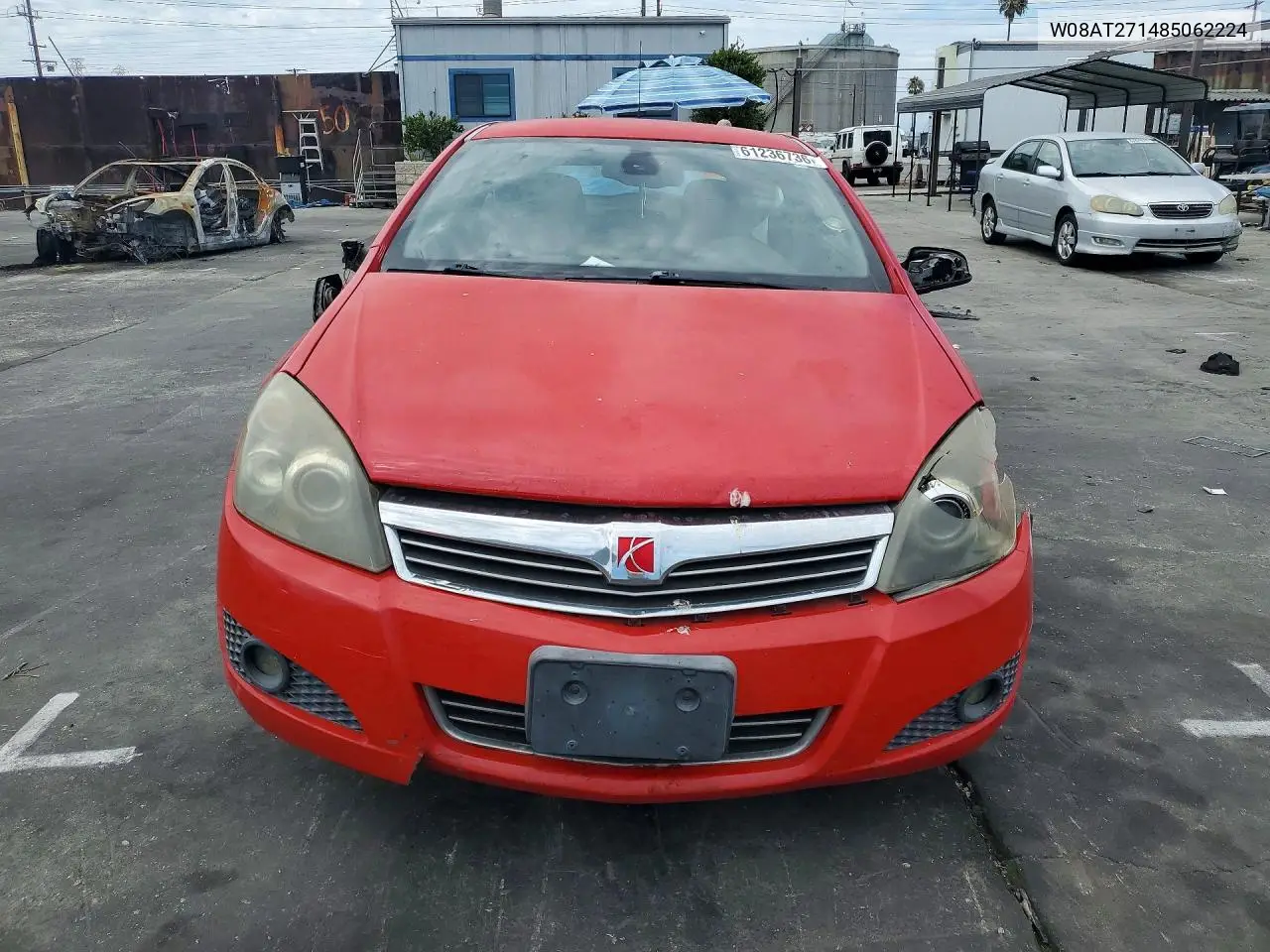 2008 Saturn Astra Xr VIN: W08AT271485062224 Lot: 61236736