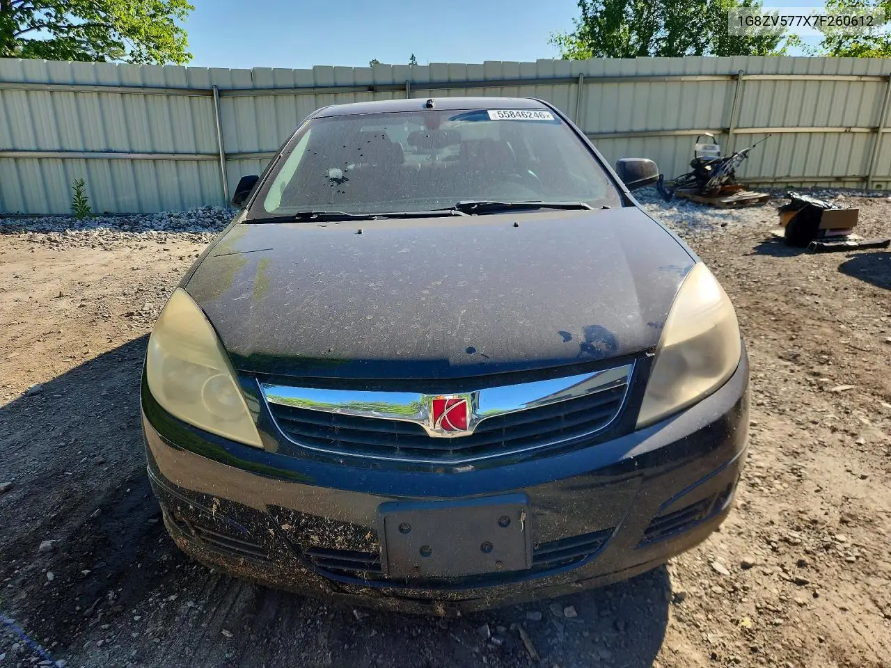2007 Saturn Aura Xr VIN: 1G8ZV577X7F260612 Lot: 55846246
