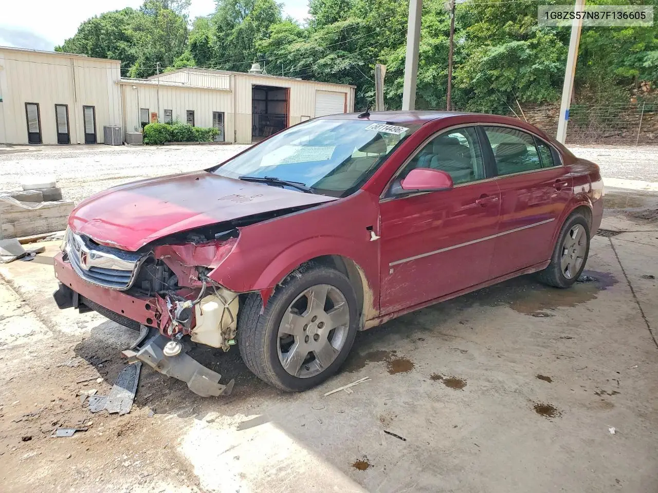 2007 Saturn Aura Xe VIN: 1G8ZS57N87F136605 Lot: 58114496