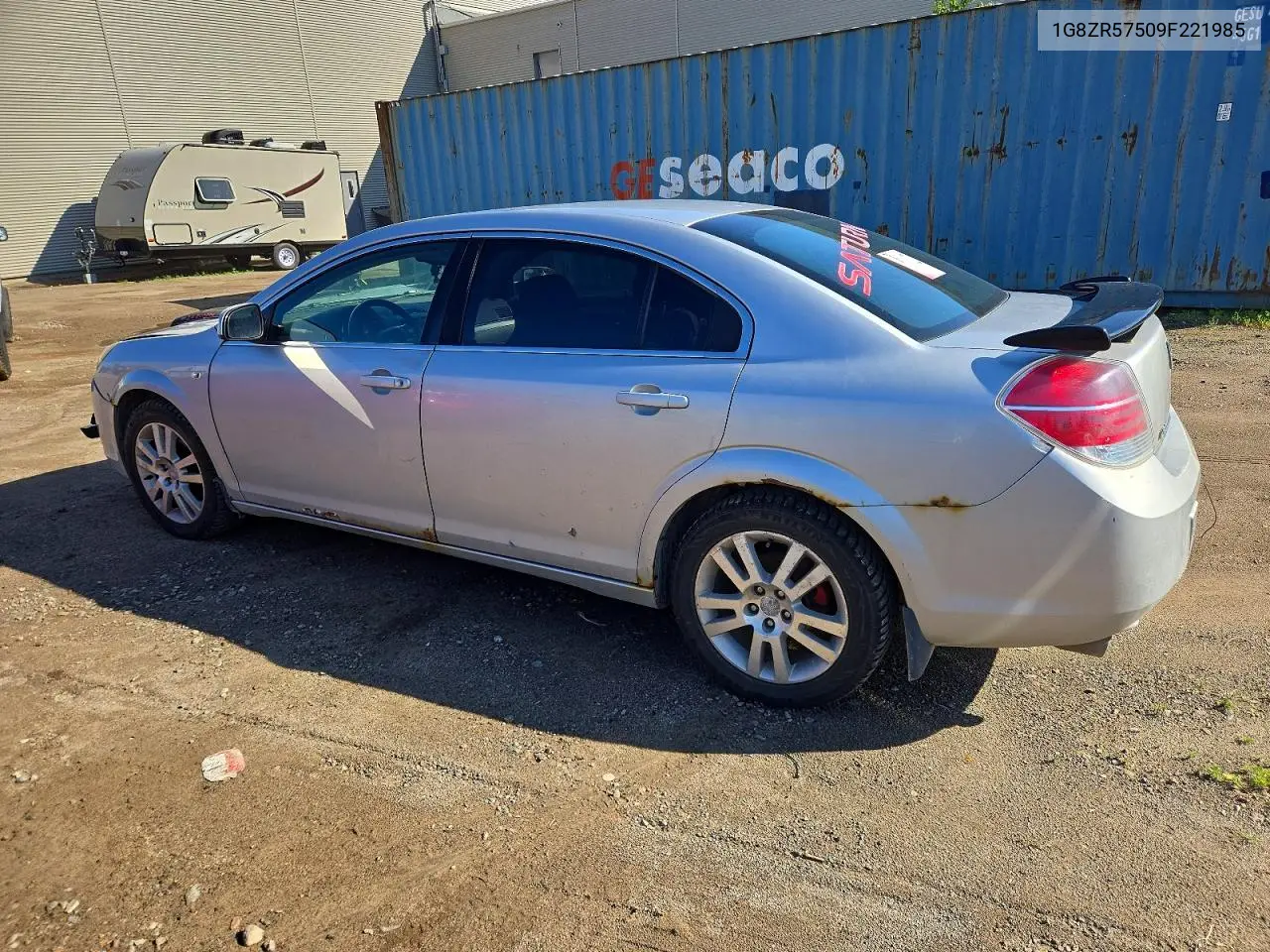2009 Saturn Aura Green Line VIN: 1G8ZR57509F221985 Lot: 60651856