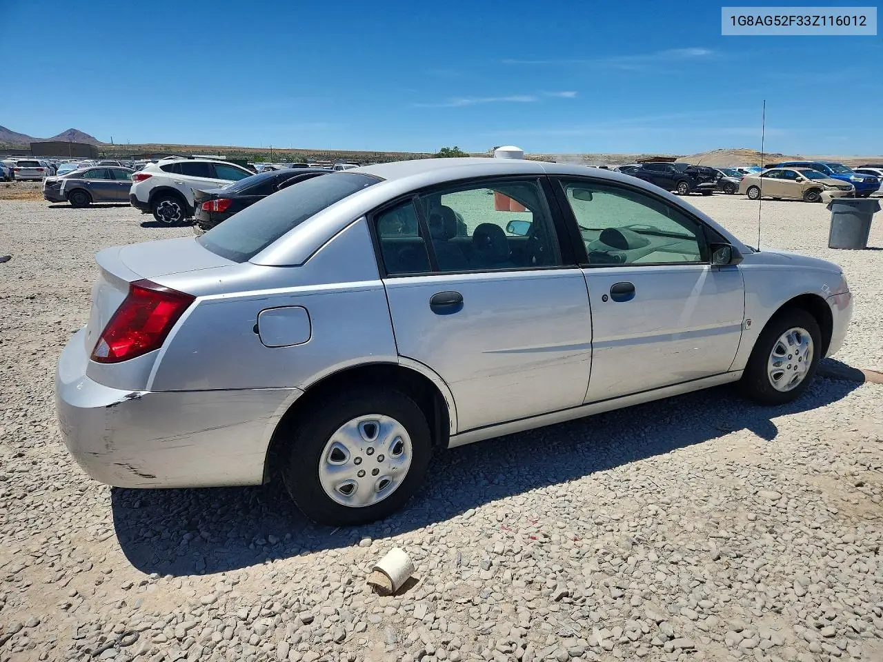2003 Saturn Ion Level 1 VIN: 1G8AG52F33Z116012 Lot: 56696086