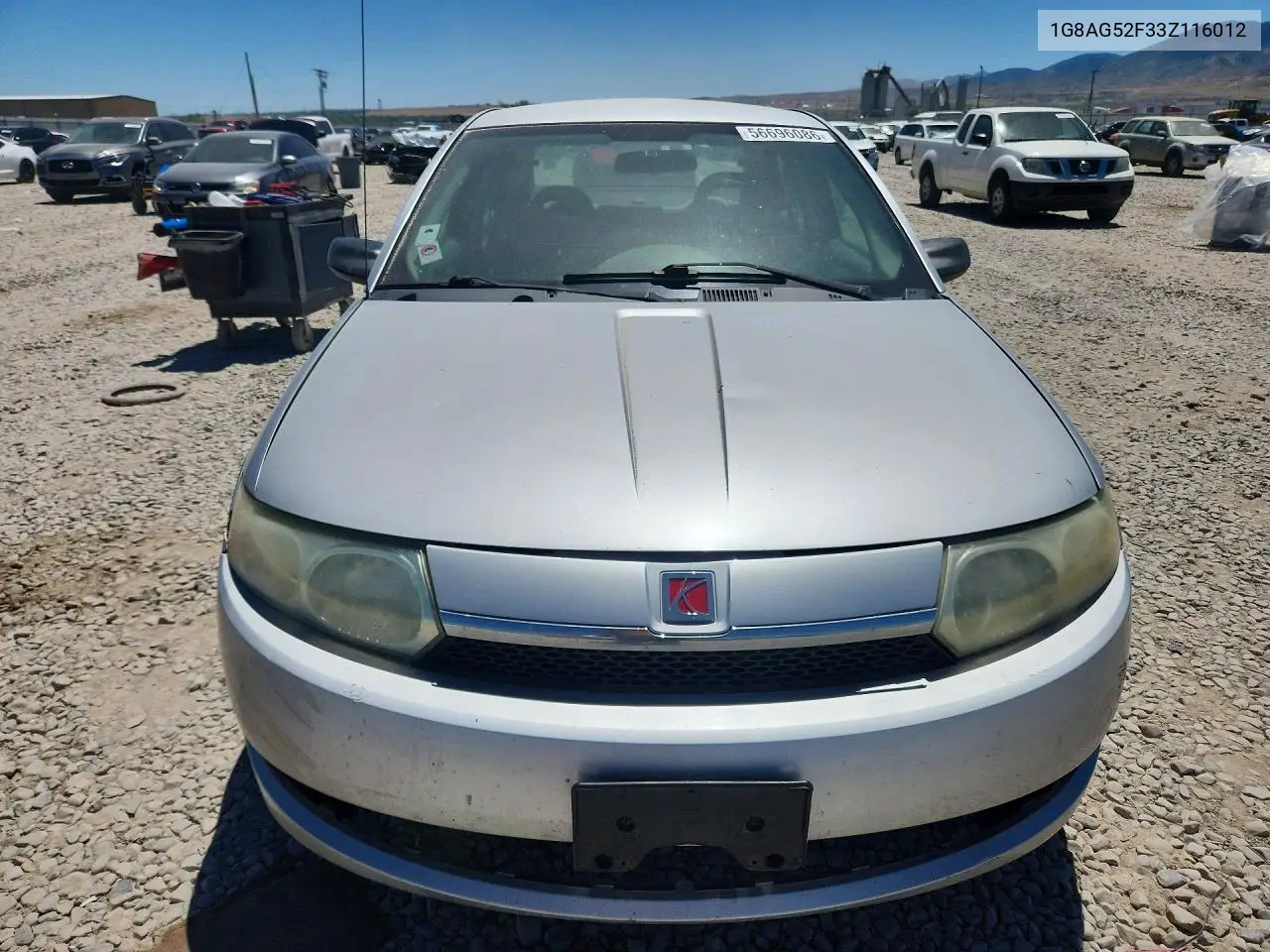 2003 Saturn Ion Level 1 VIN: 1G8AG52F33Z116012 Lot: 56696086