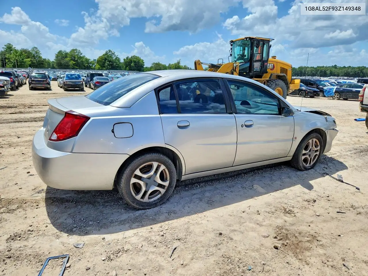 2003 Saturn Ion Level 3 VIN: 1G8AL52F93Z149348 Lot: 60438426