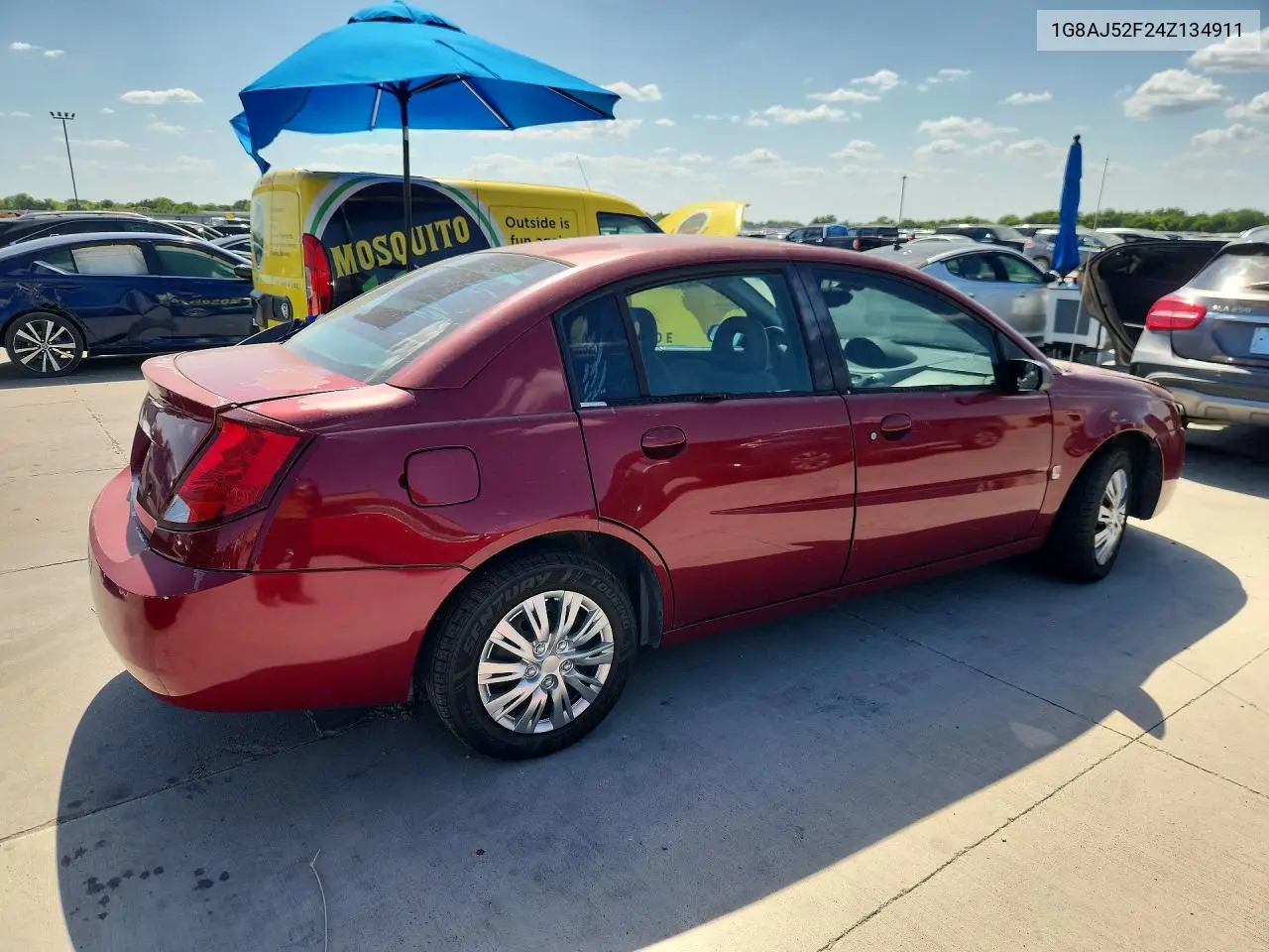 2004 Saturn Ion Level 2 VIN: 1G8AJ52F24Z134911 Lot: 58117416