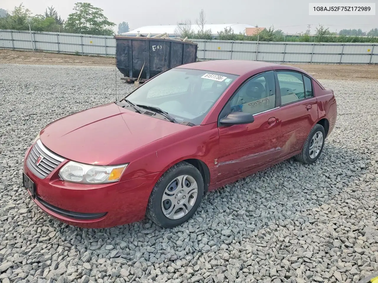2005 Saturn Ion Level 2 VIN: 1G8AJ52F75Z172989 Lot: 61511786