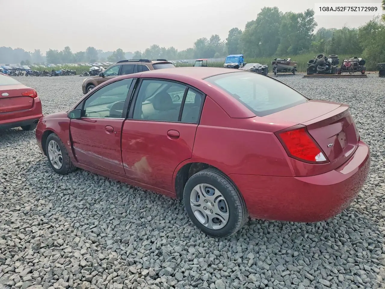 2005 Saturn Ion Level 2 VIN: 1G8AJ52F75Z172989 Lot: 61511786