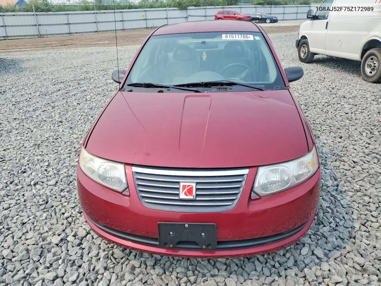 2005 Saturn Ion Level 2 VIN: 1G8AJ52F75Z172989 Lot: 61511786