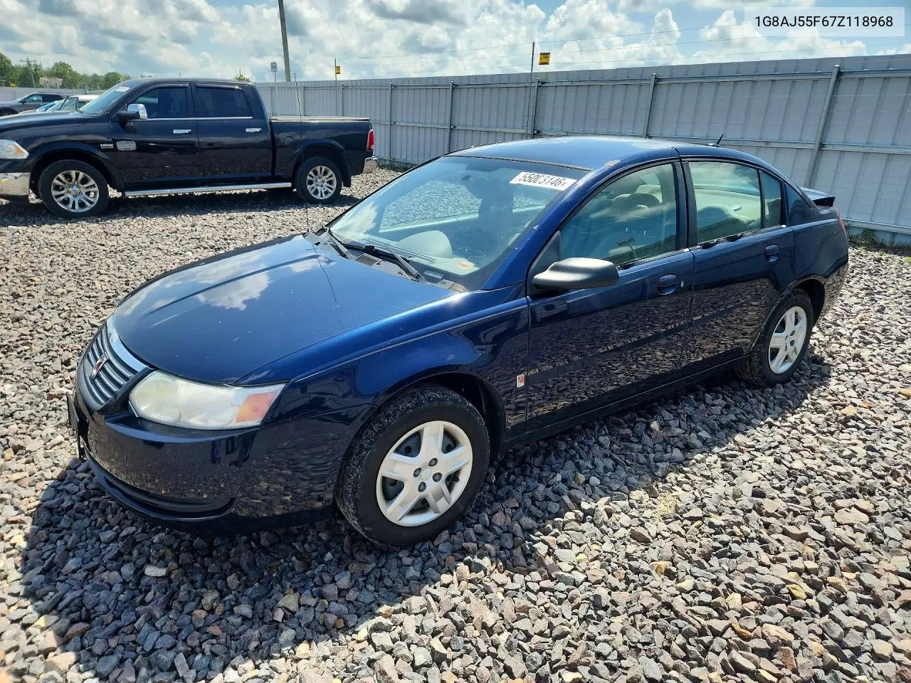 2007 Saturn Ion Level 2 VIN: 1G8AJ55F67Z118968 Lot: 55003146