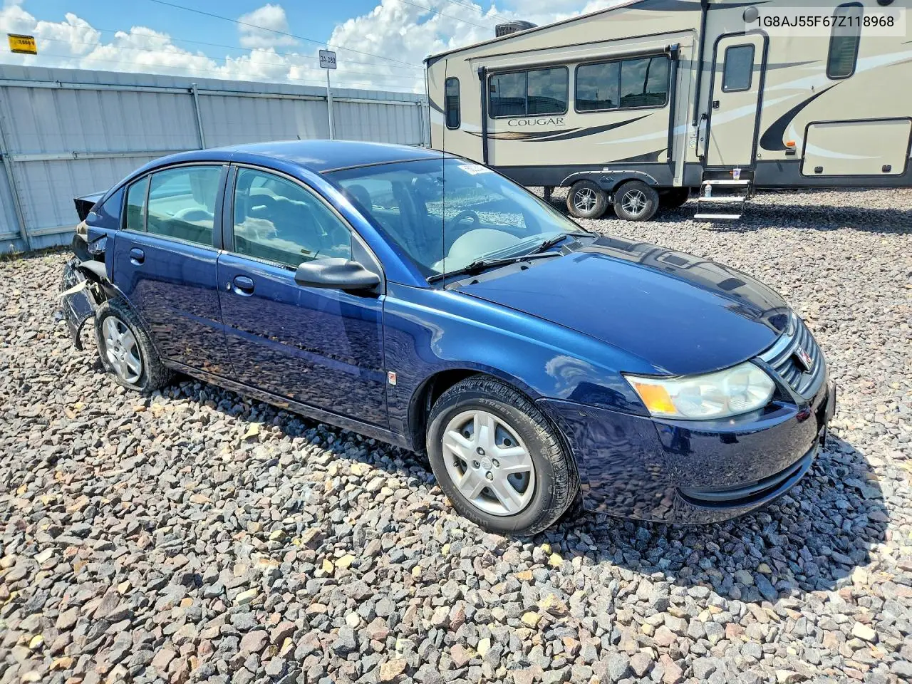 2007 Saturn Ion Level 2 VIN: 1G8AJ55F67Z118968 Lot: 55003146