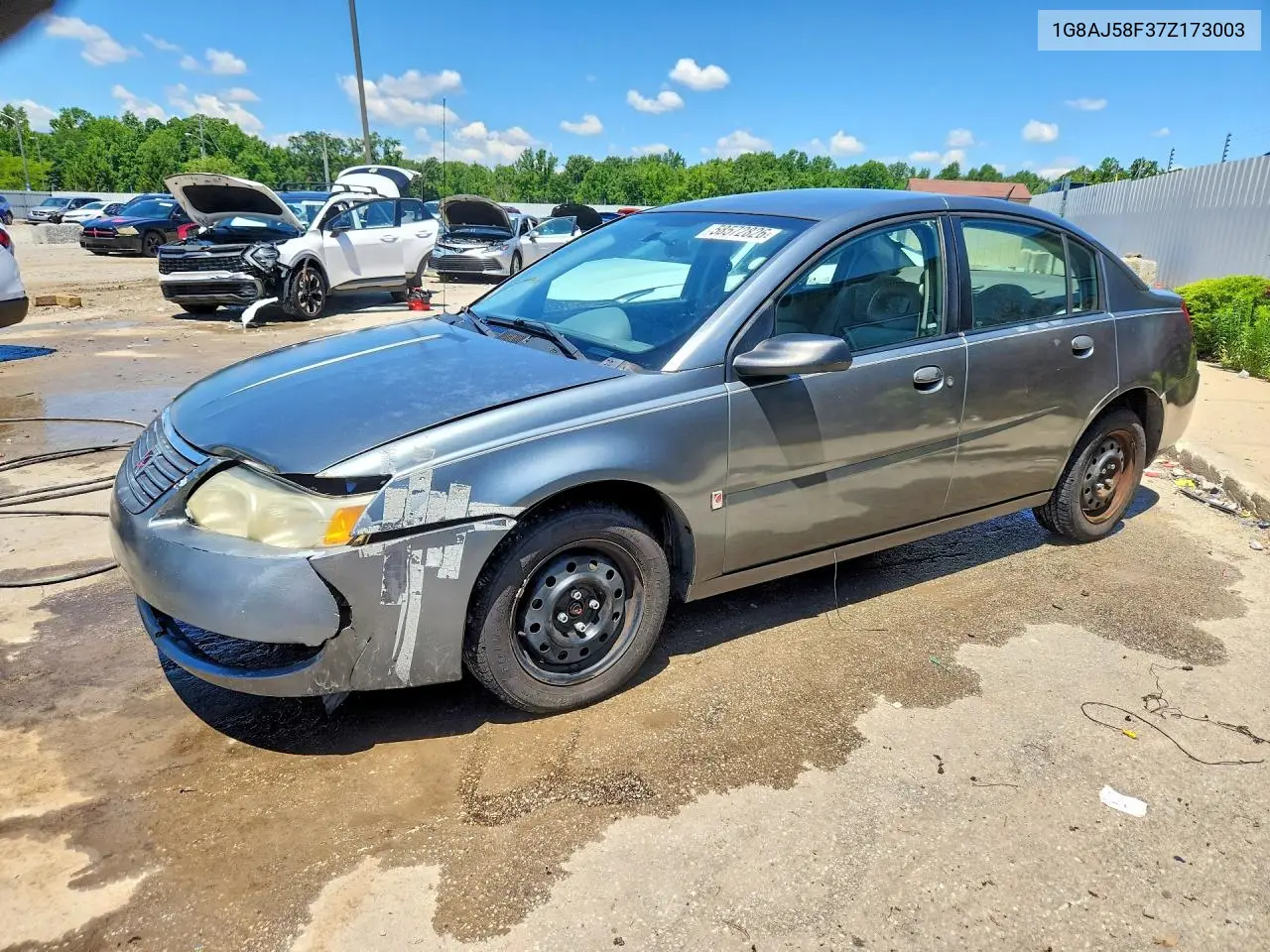 2007 Saturn Ion Level 2 VIN: 1G8AJ58F37Z173003 Lot: 58572826