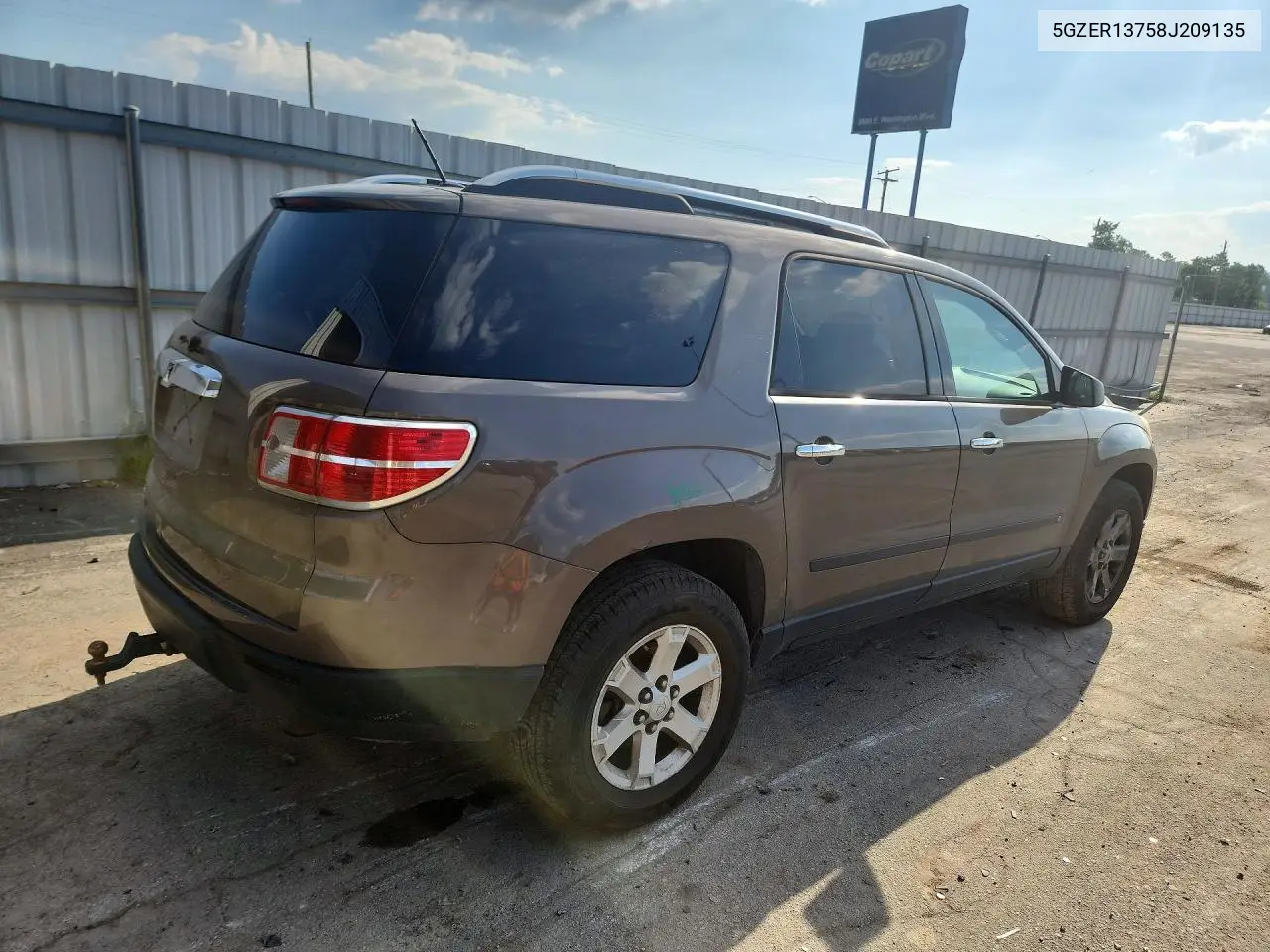 2008 Saturn Outlook Xe VIN: 5GZER13758J209135 Lot: 55726636