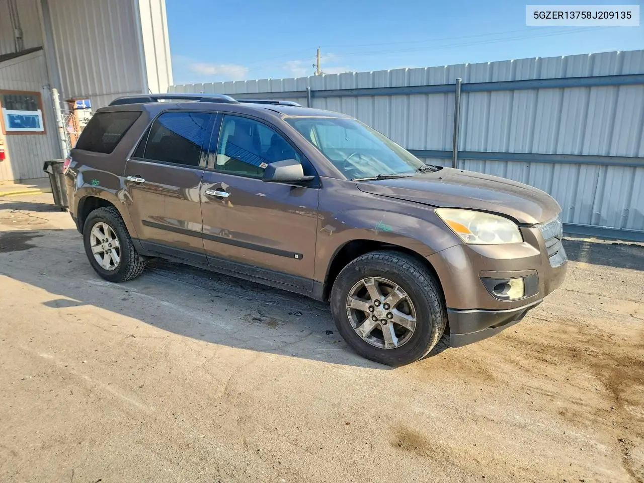 2008 Saturn Outlook Xe VIN: 5GZER13758J209135 Lot: 55726636