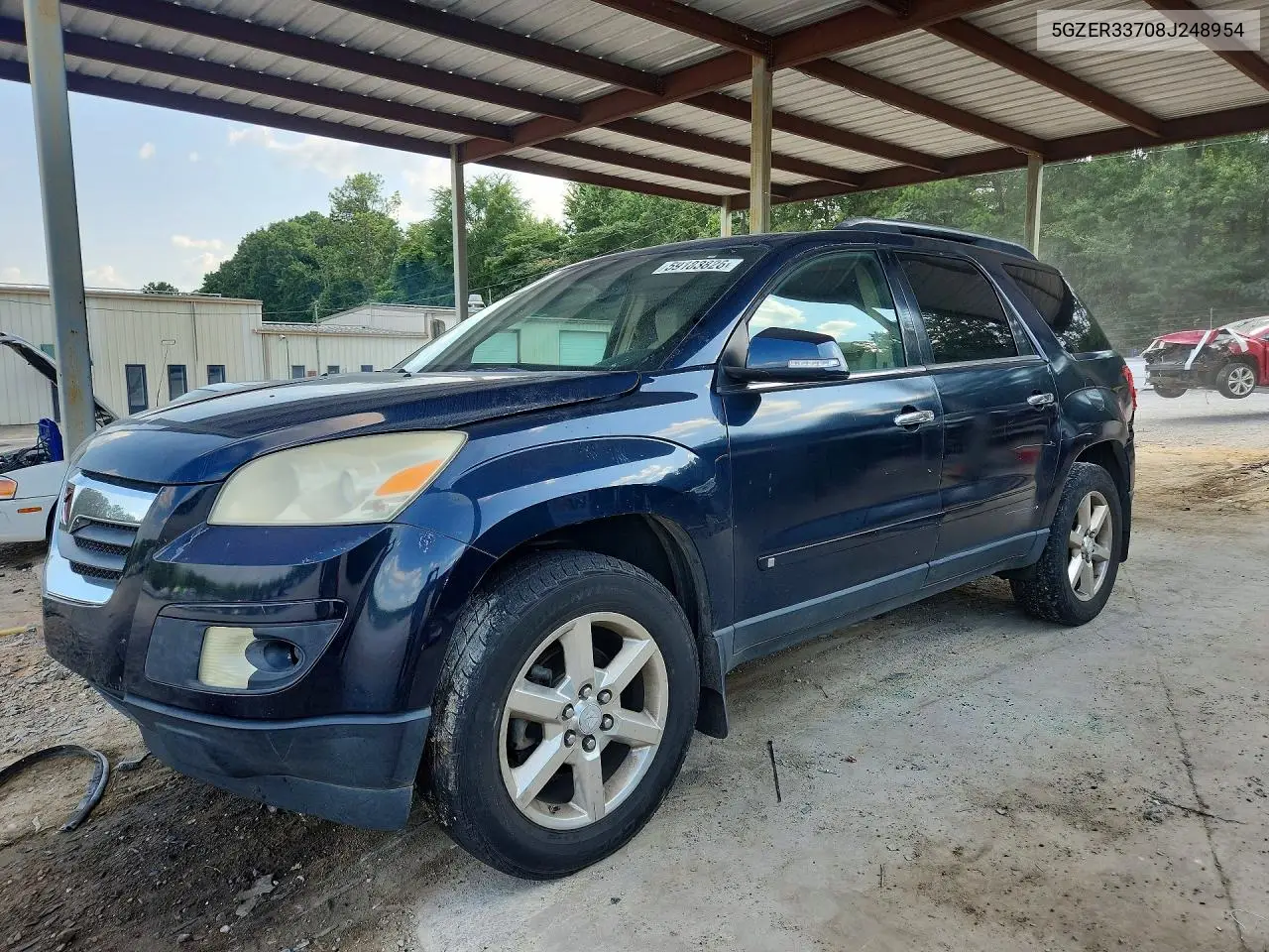 2008 Saturn Outlook VIN: 5GZER33708J248954 Lot: 59183826