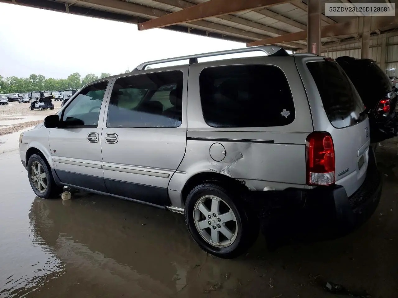 2006 Saturn Relay 3 VIN: 5GZDV23L26D128681 Lot: 55908566