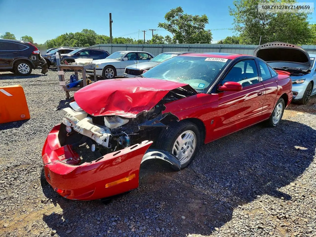2000 Saturn Sc2 VIN: 1G8ZY1278YZ149659 Lot: 57439116
