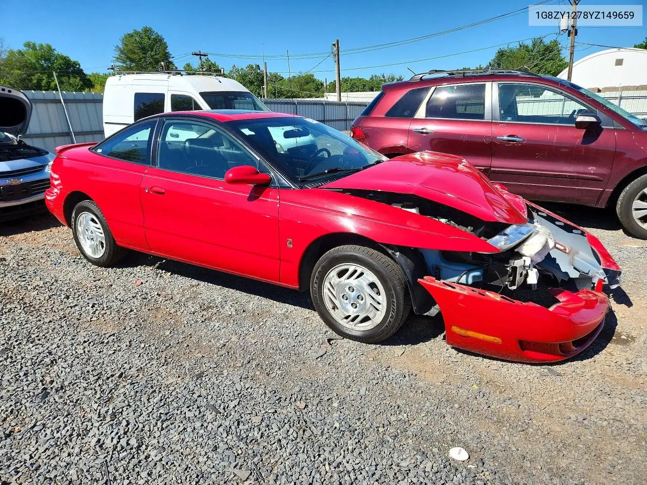 2000 Saturn Sc2 VIN: 1G8ZY1278YZ149659 Lot: 57439116