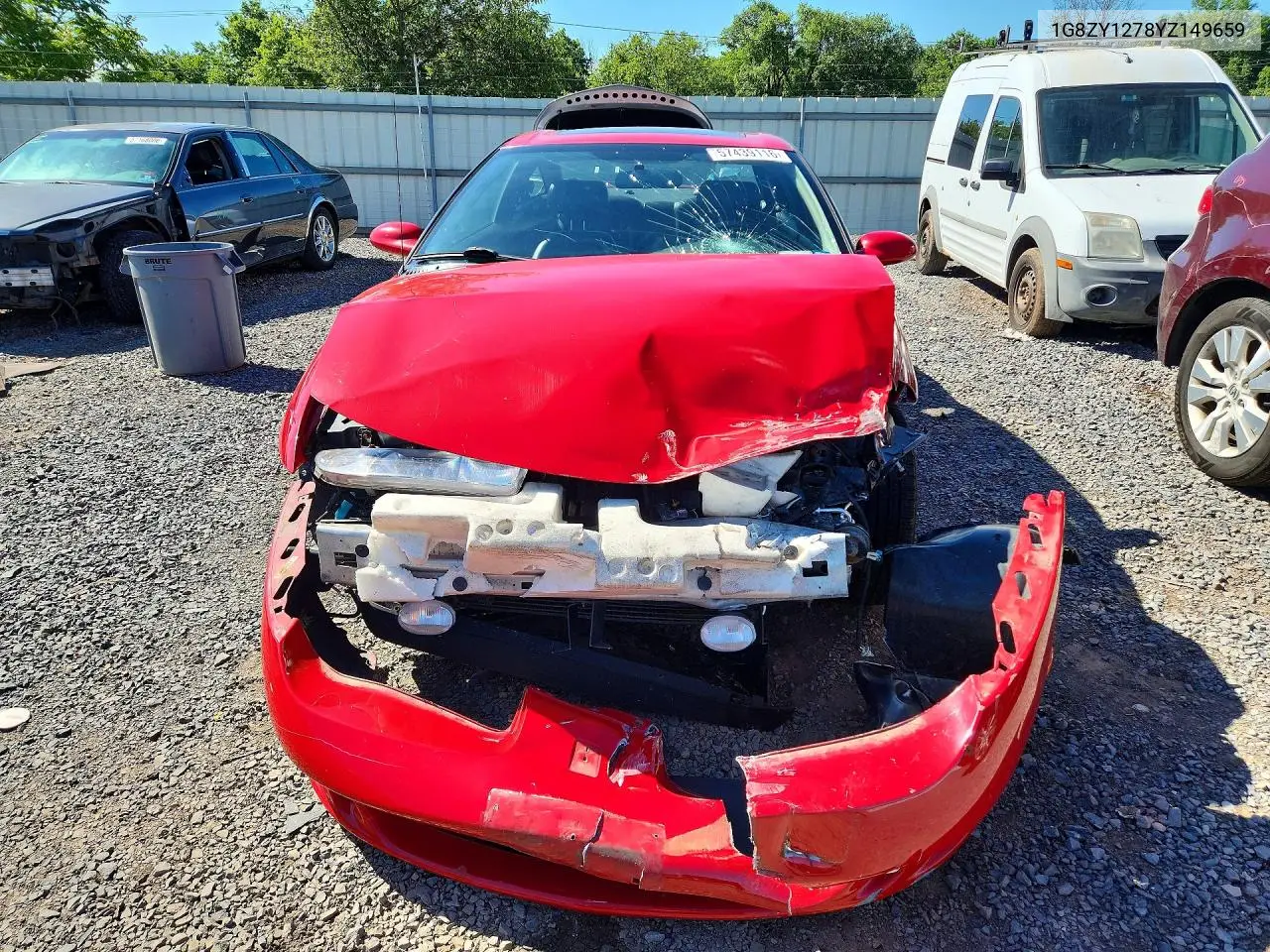 2000 Saturn Sc2 VIN: 1G8ZY1278YZ149659 Lot: 57439116