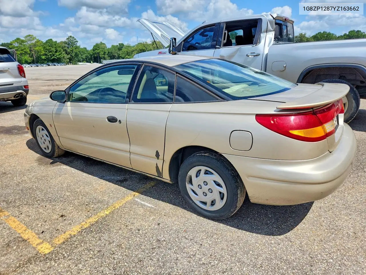 2000 Saturn Sc1 VIN: 1G8ZP1287YZ163662 Lot: 59194516