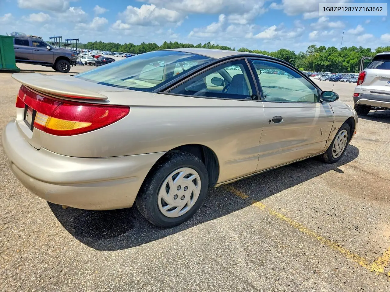 2000 Saturn Sc1 VIN: 1G8ZP1287YZ163662 Lot: 59194516