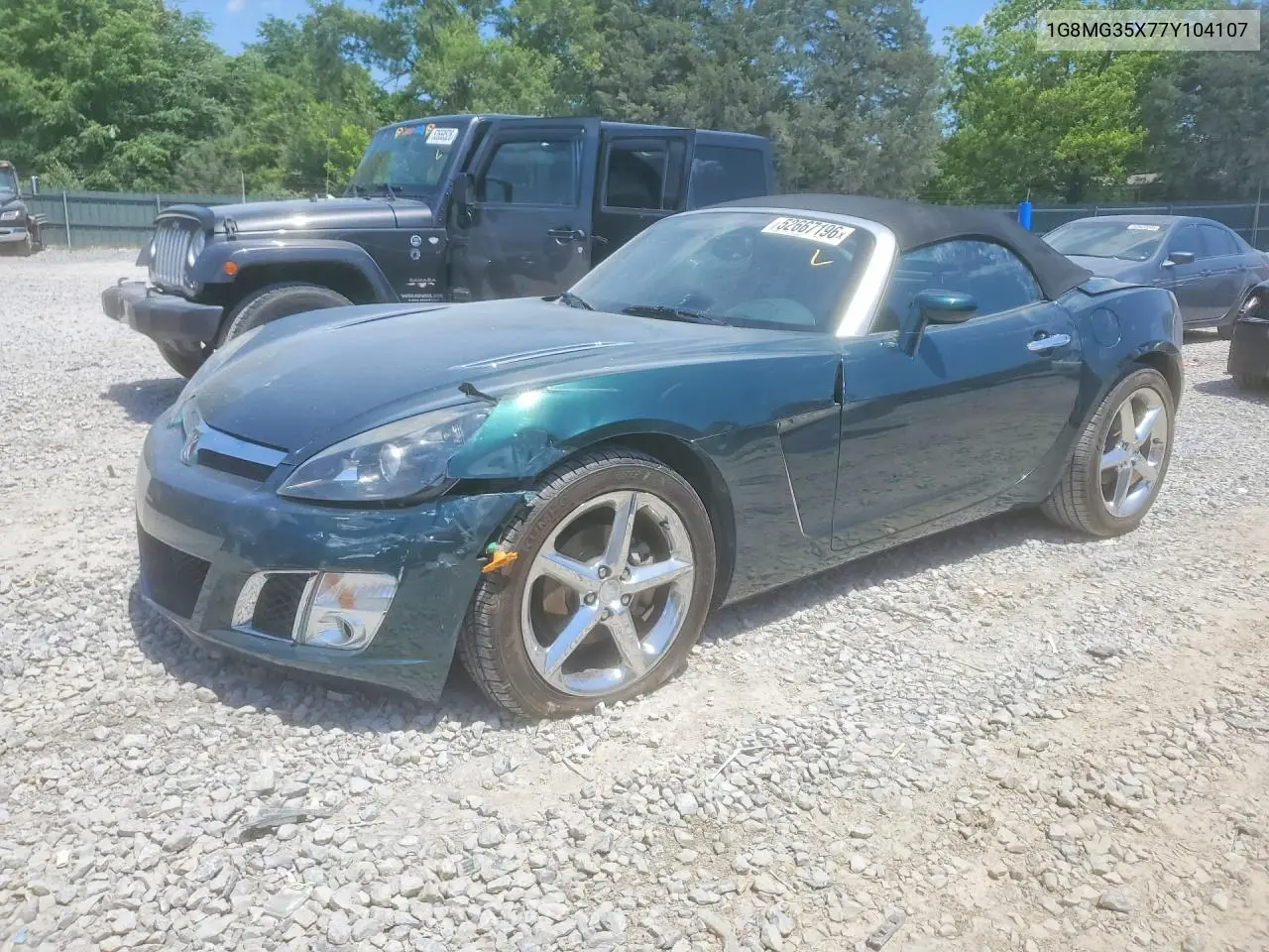 2007 Saturn Sky Redline VIN: 1G8MG35X77Y104107 Lot: 52667196