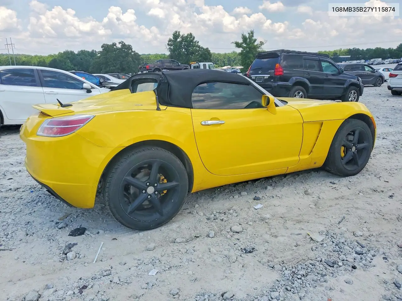2007 Saturn Sky VIN: 1G8MB35B27Y115874 Lot: 56218656