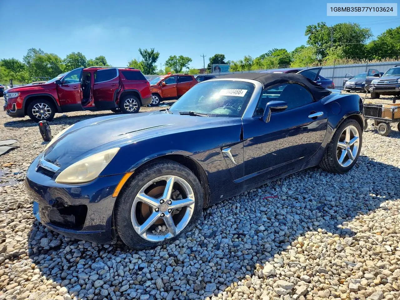 2007 Saturn Sky VIN: 1G8MB35B77Y103624 Lot: 57040466