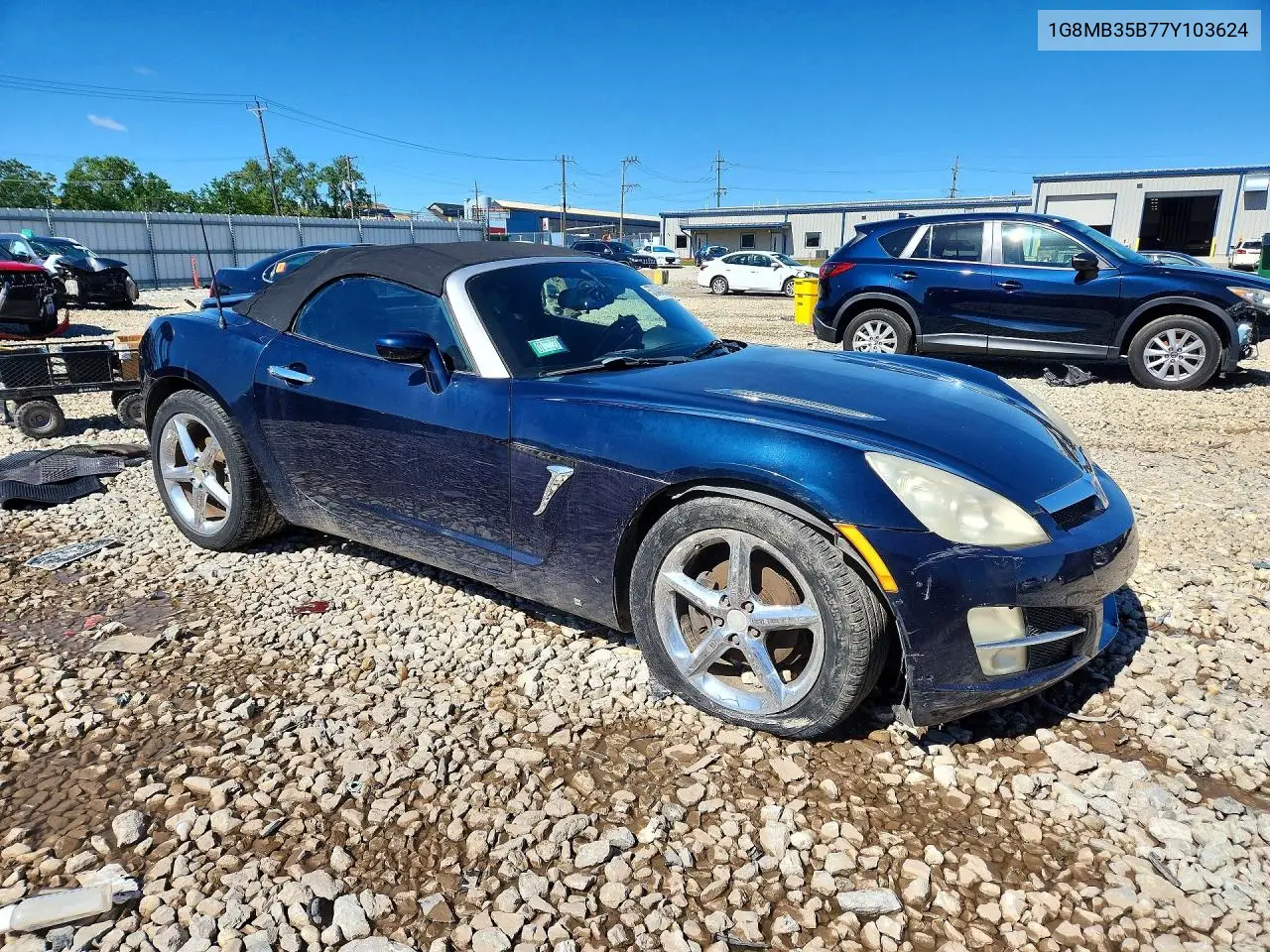2007 Saturn Sky VIN: 1G8MB35B77Y103624 Lot: 57040466
