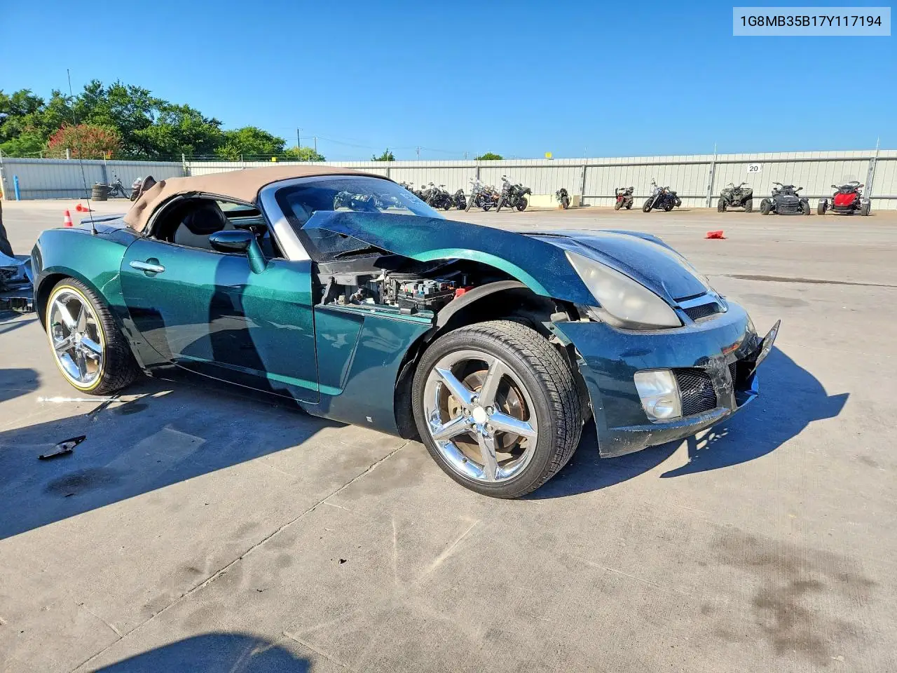 2007 Saturn Sky VIN: 1G8MB35B17Y117194 Lot: 60490826