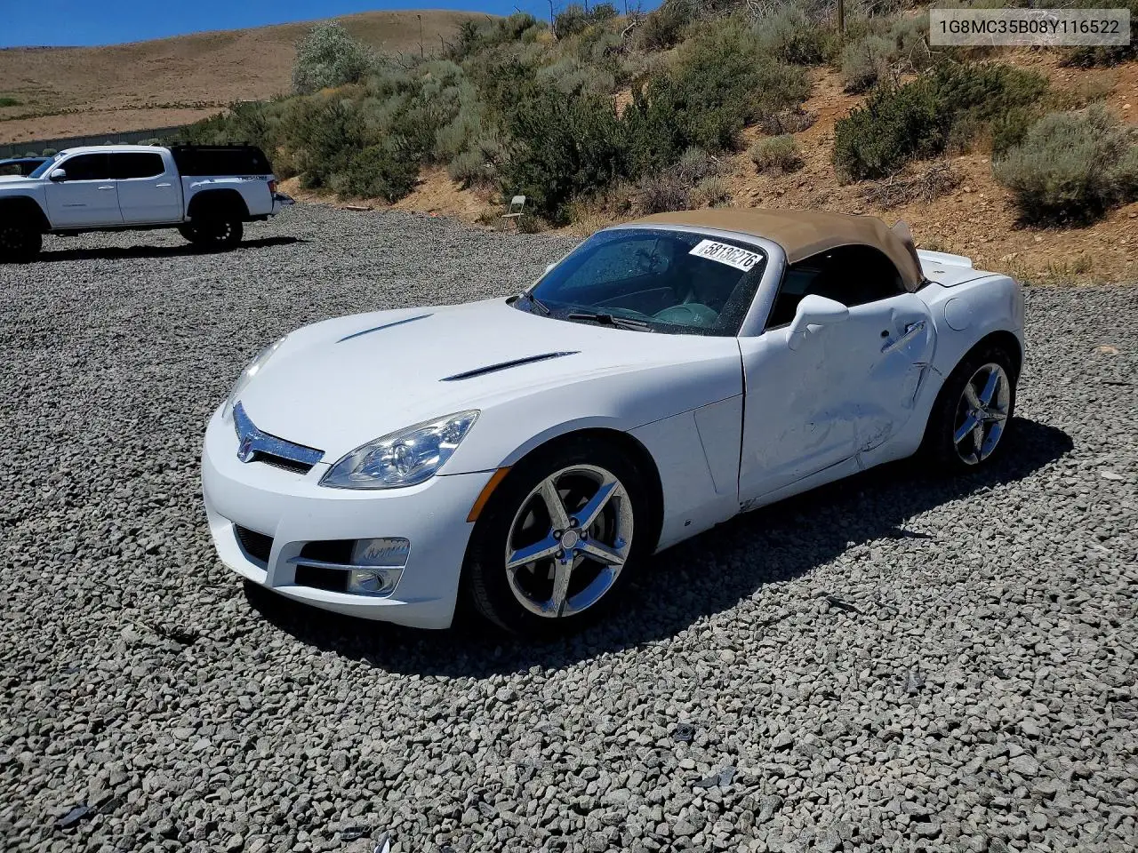 2008 Saturn Sky VIN: 1G8MC35B08Y116522 Lot: 58136276