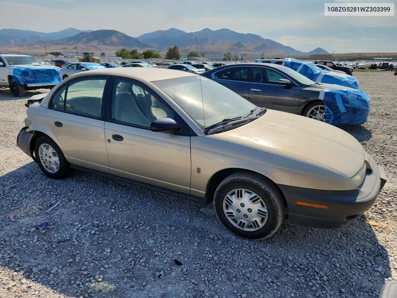 1998 Saturn Sl1 VIN: 1G8ZG5281WZ303399 Lot: 61056566
