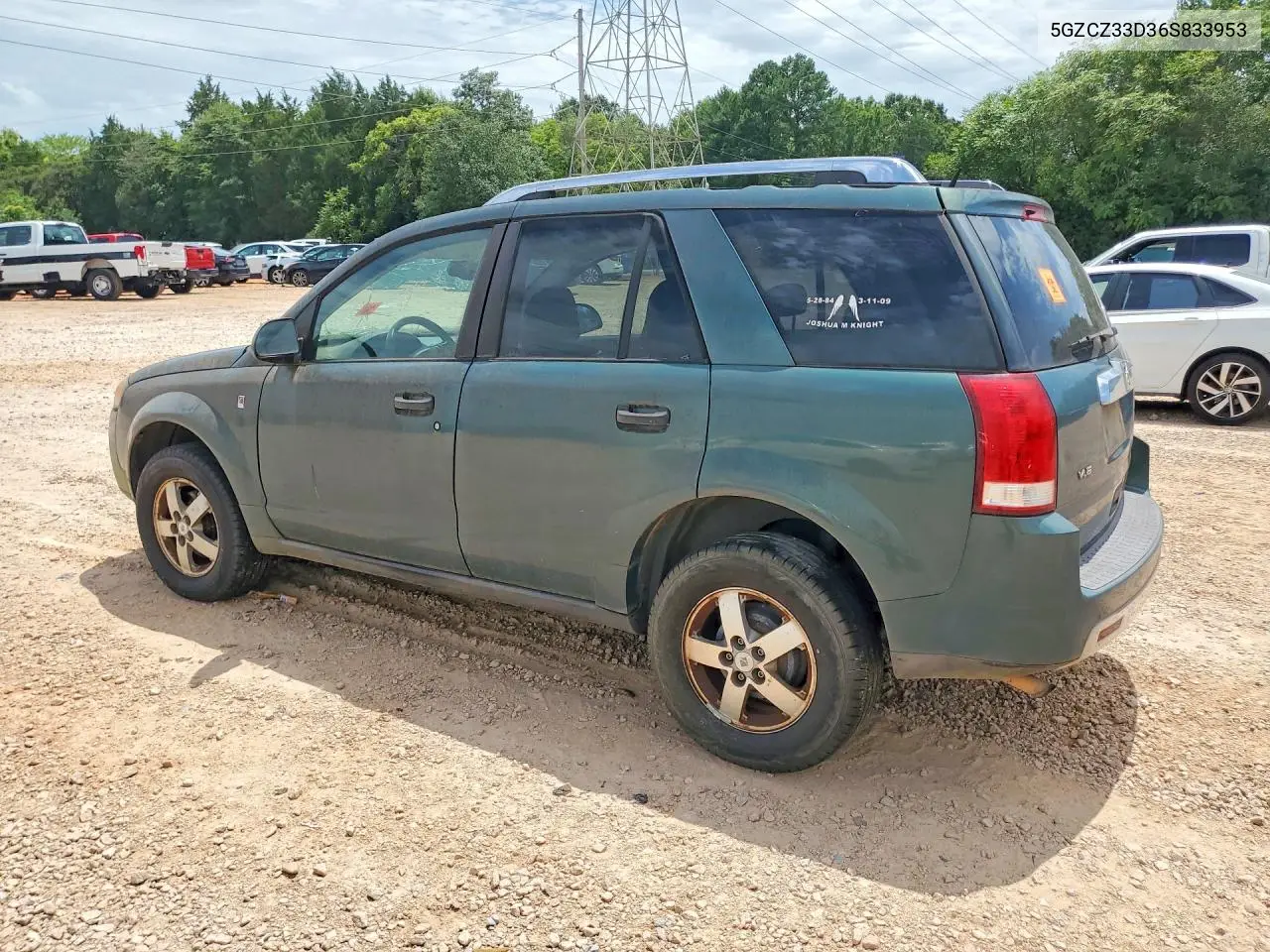 2006 Saturn Vue VIN: 5GZCZ33D36S833953 Lot: 61952586