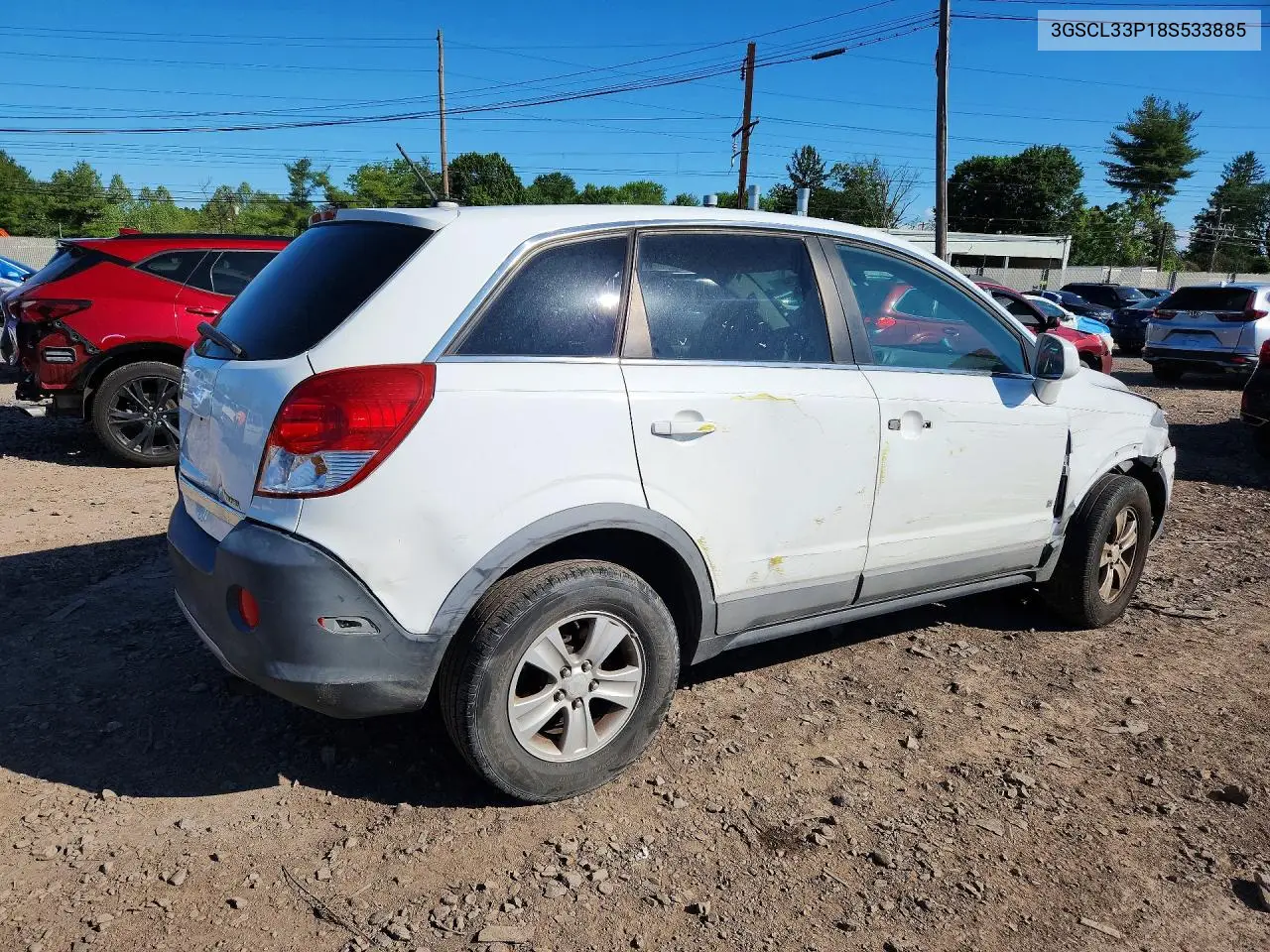 2008 Saturn Vue Xe VIN: 3GSCL33P18S533885 Lot: 54975286