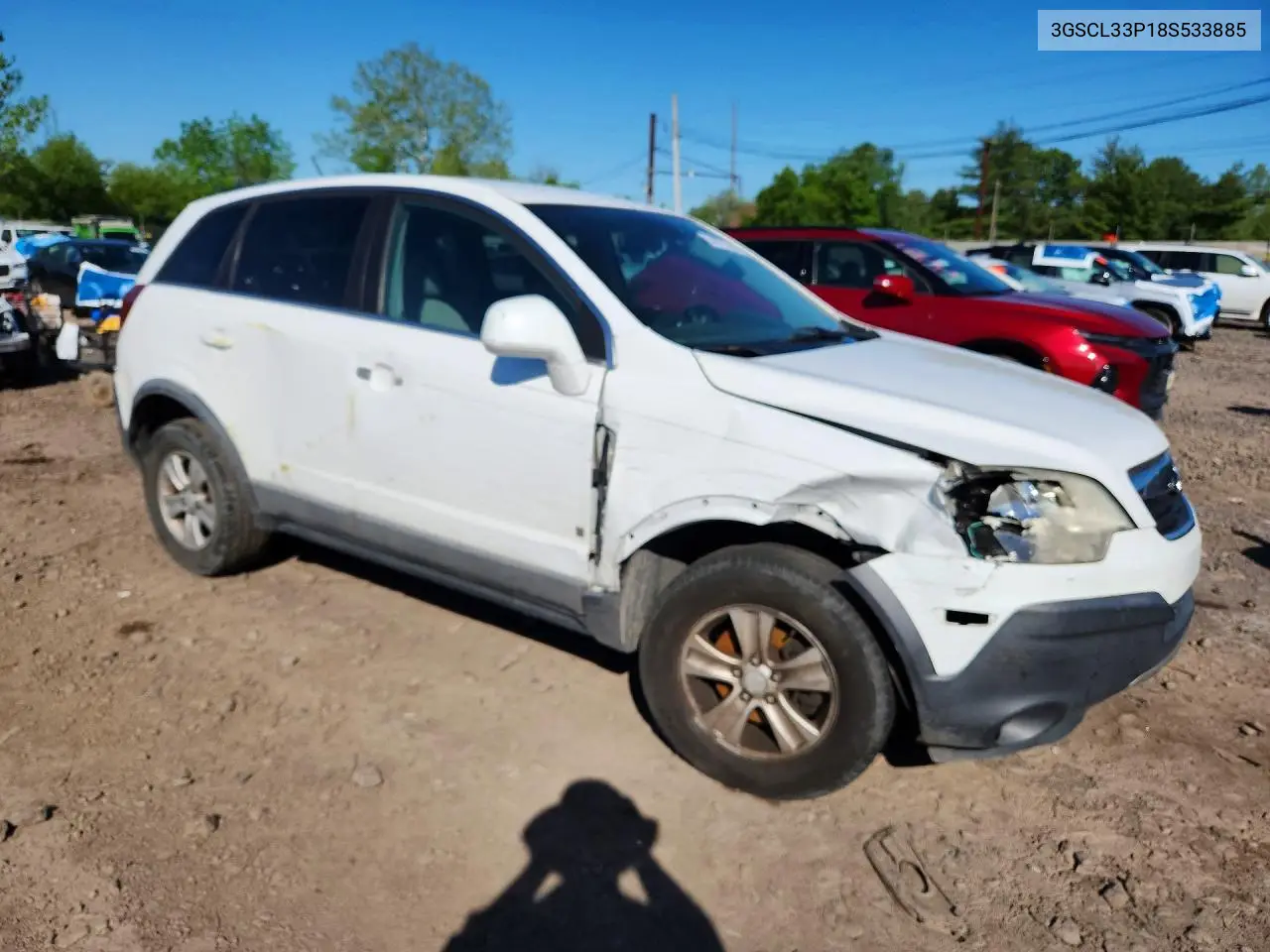 2008 Saturn Vue Xe VIN: 3GSCL33P18S533885 Lot: 54975286