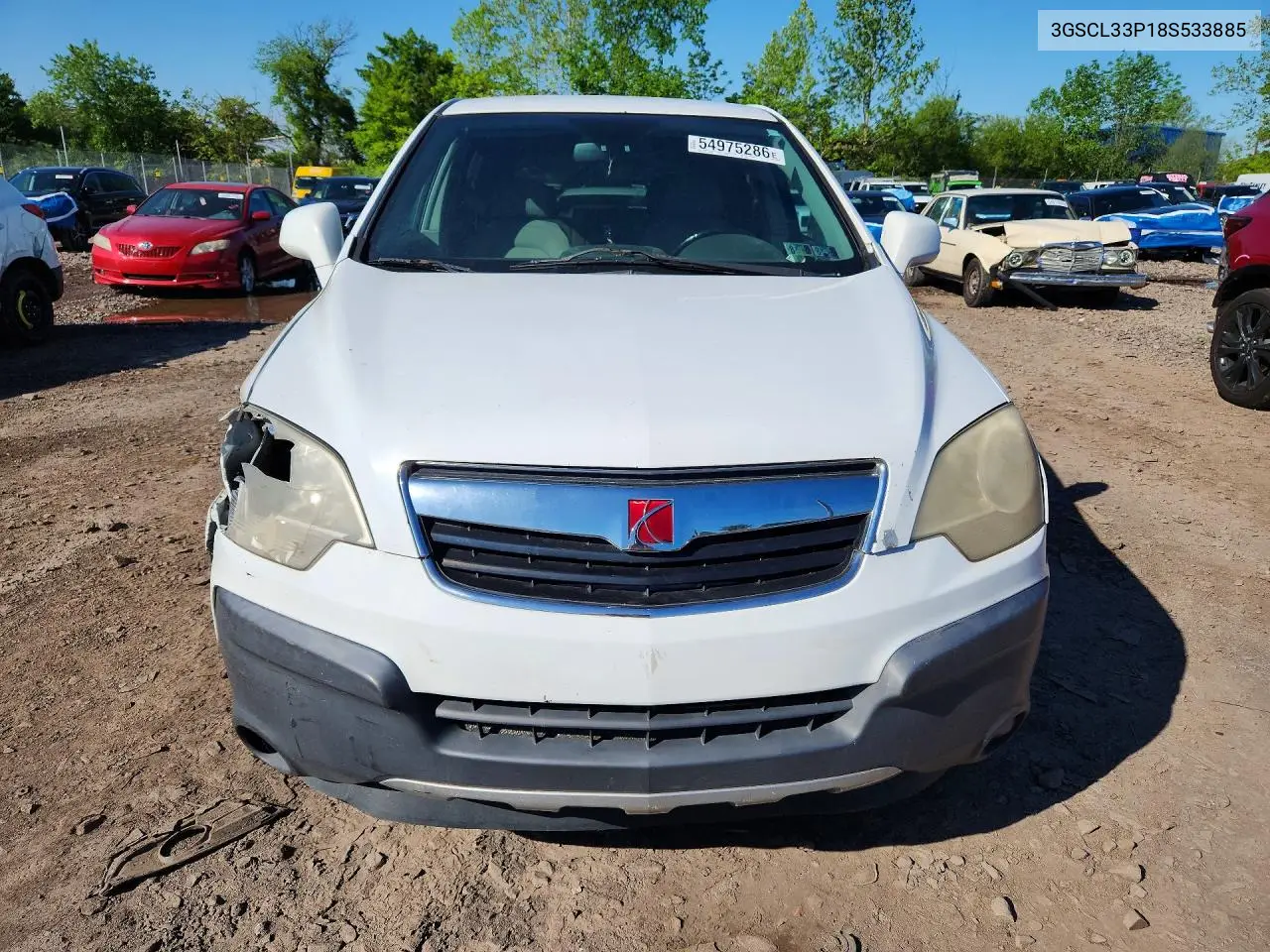 2008 Saturn Vue Xe VIN: 3GSCL33P18S533885 Lot: 54975286