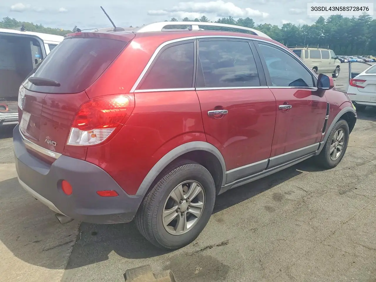 2008 Saturn Vue Xe VIN: 3GSDL43N58S728476 Lot: 57328186