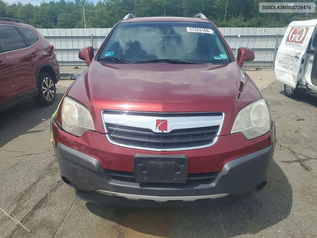 2008 Saturn Vue Xe VIN: 3GSDL43N58S728476 Lot: 57328186