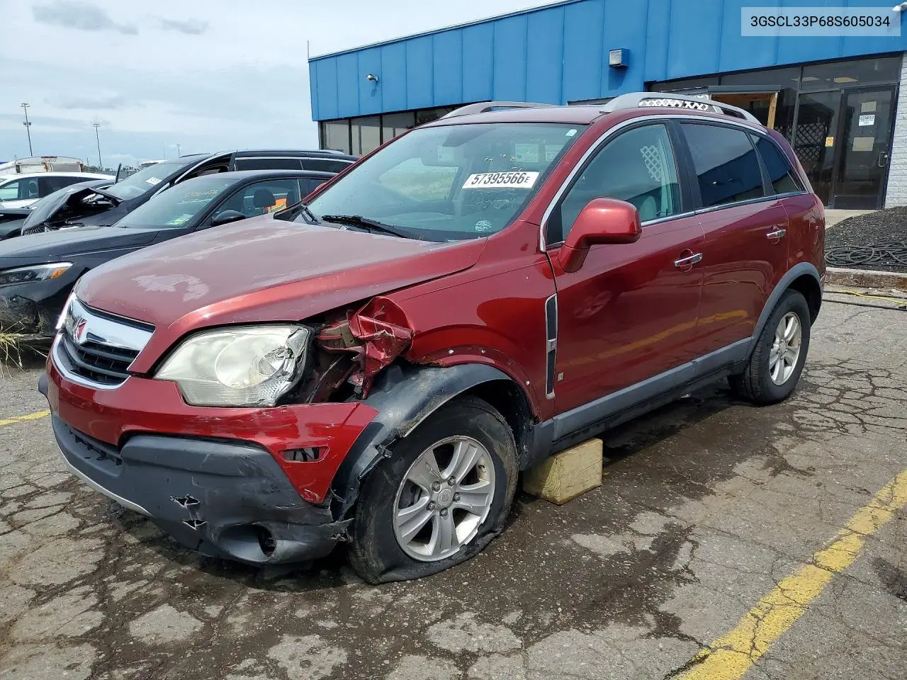 2008 Saturn Vue Xe VIN: 3GSCL33P68S605034 Lot: 57395566