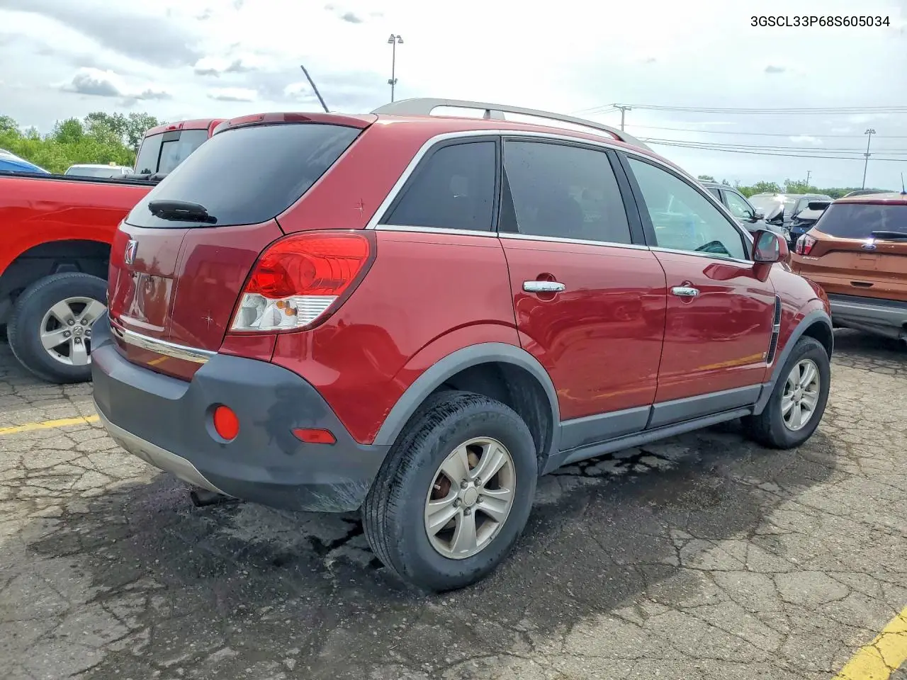 2008 Saturn Vue Xe VIN: 3GSCL33P68S605034 Lot: 57395566