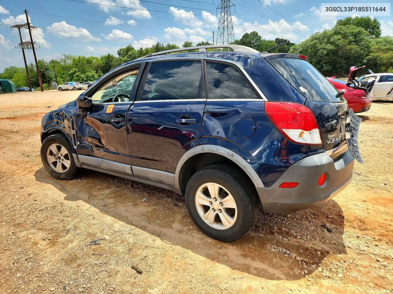 2008 Saturn Vue Xe VIN: 3GSCL33P18S511644 Lot: 58181166