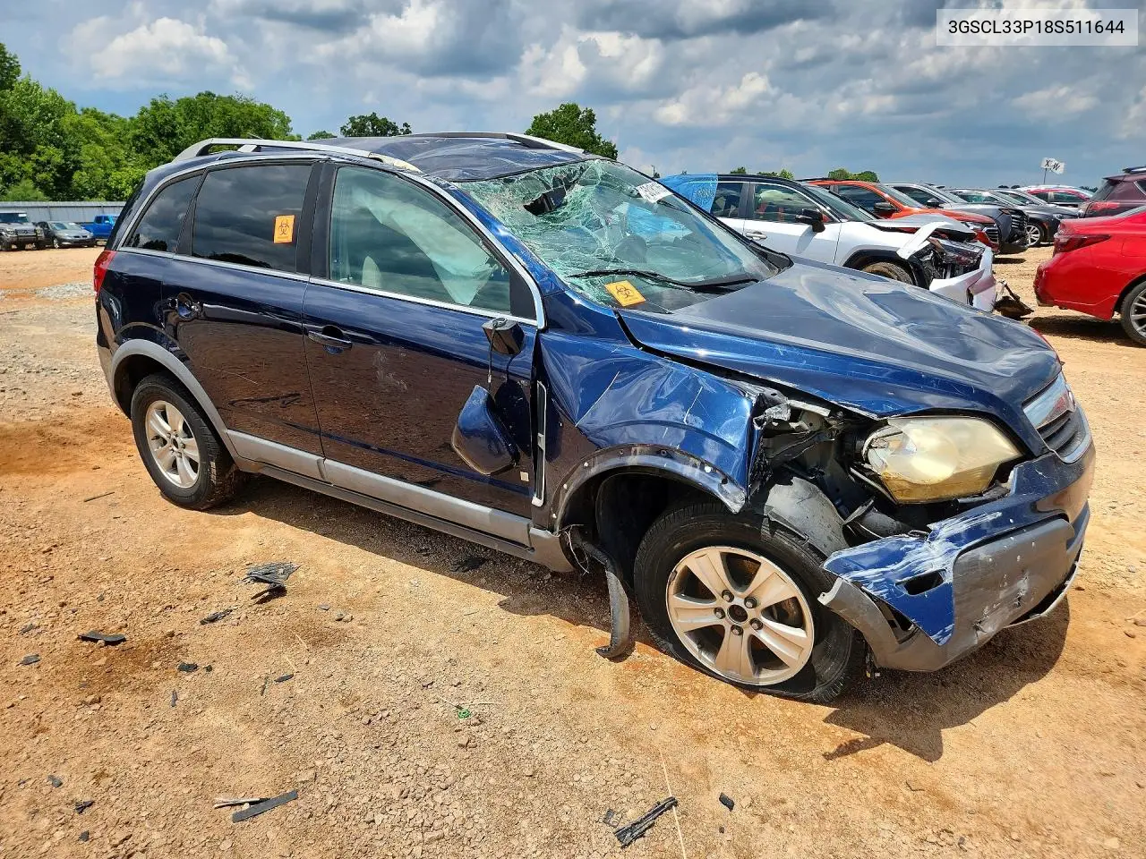 2008 Saturn Vue Xe VIN: 3GSCL33P18S511644 Lot: 58181166