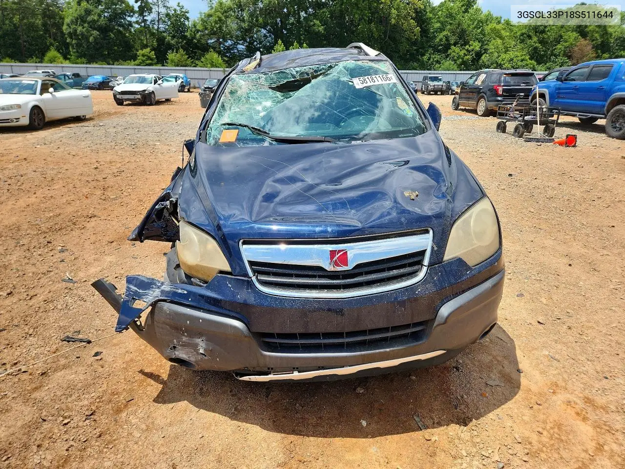 2008 Saturn Vue Xe VIN: 3GSCL33P18S511644 Lot: 58181166