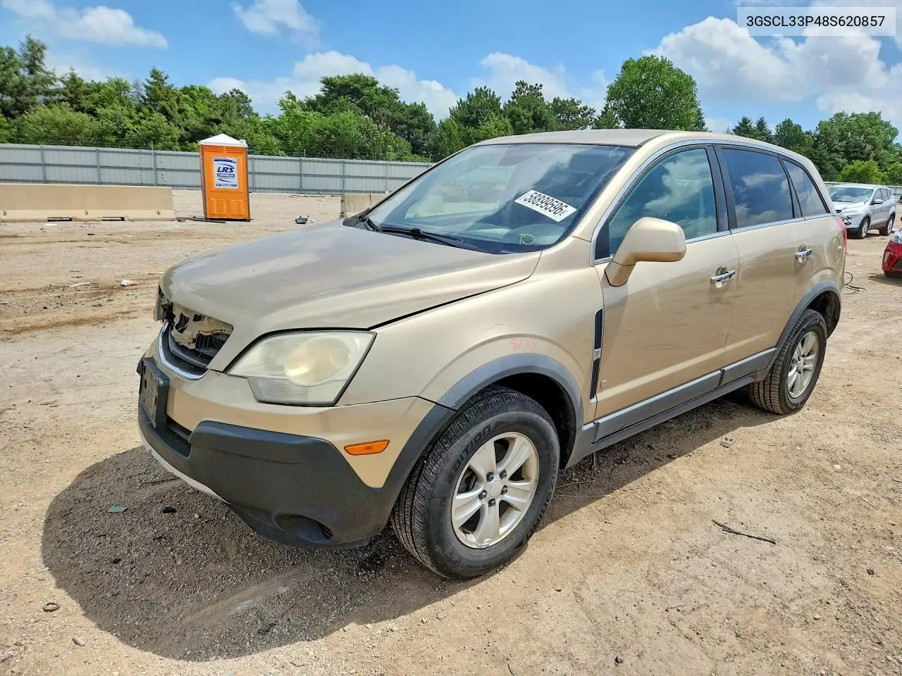 2008 Saturn Vue Xe VIN: 3GSCL33P48S620857 Lot: 58899596