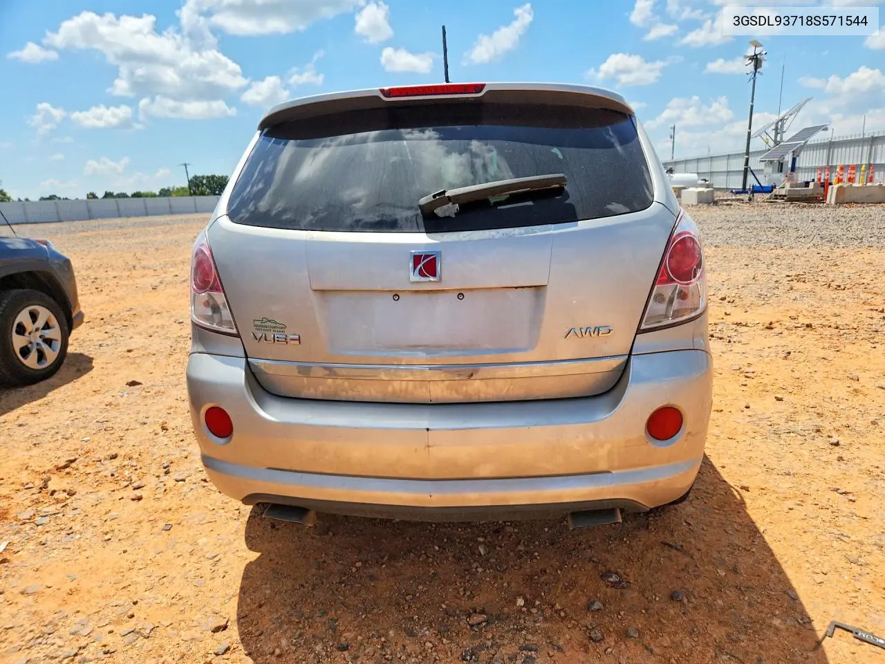 2008 Saturn Vue Redline VIN: 3GSDL93718S571544 Lot: 59334116