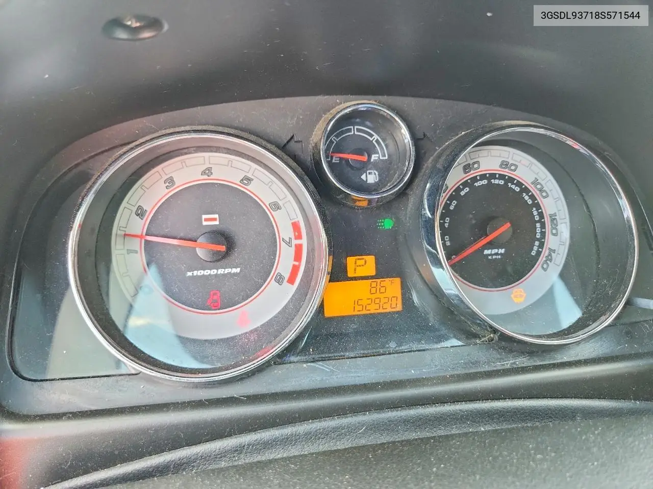 2008 Saturn Vue Redline VIN: 3GSDL93718S571544 Lot: 59334116