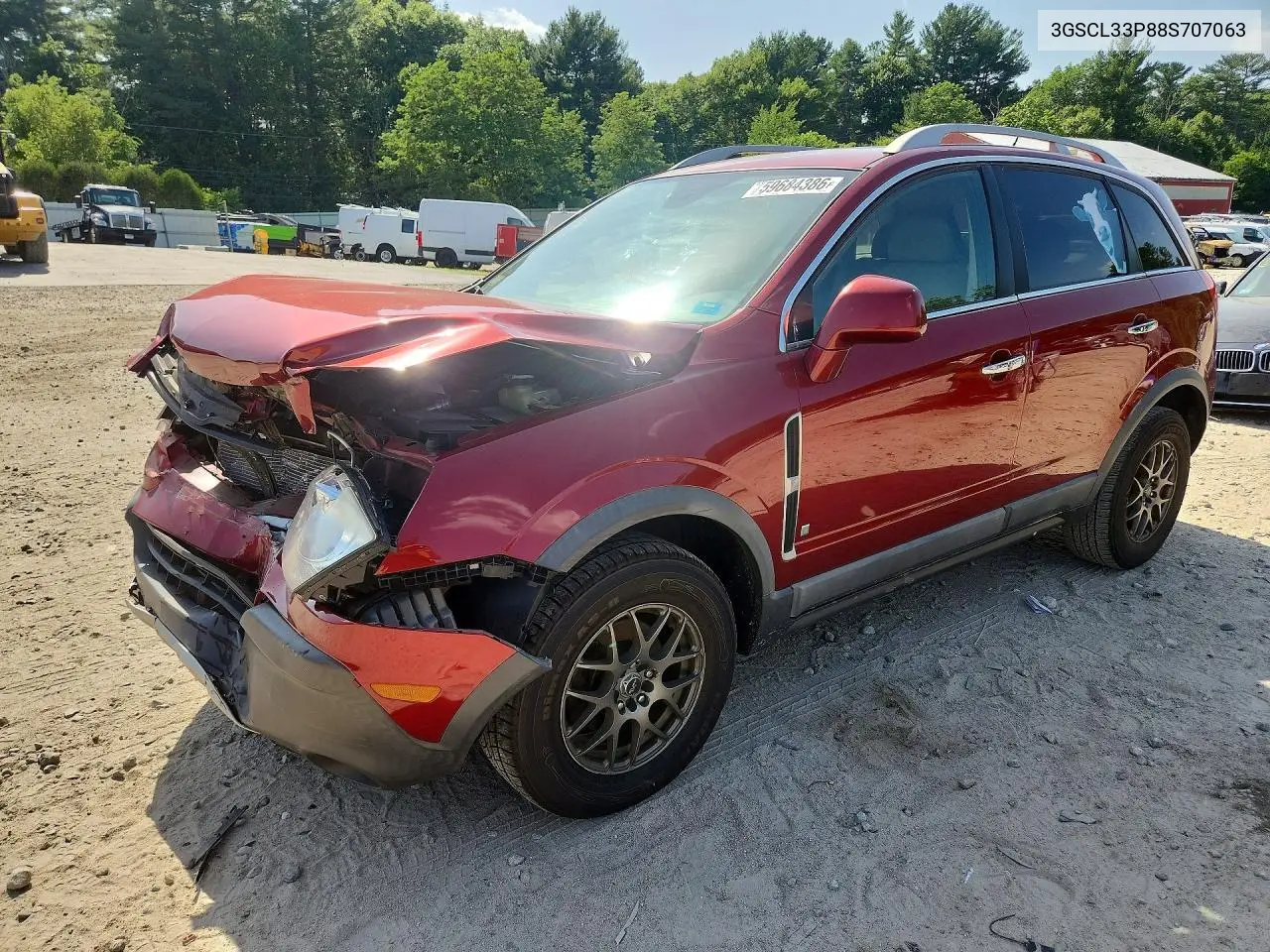 2008 Saturn Vue Xe VIN: 3GSCL33P88S707063 Lot: 59684386